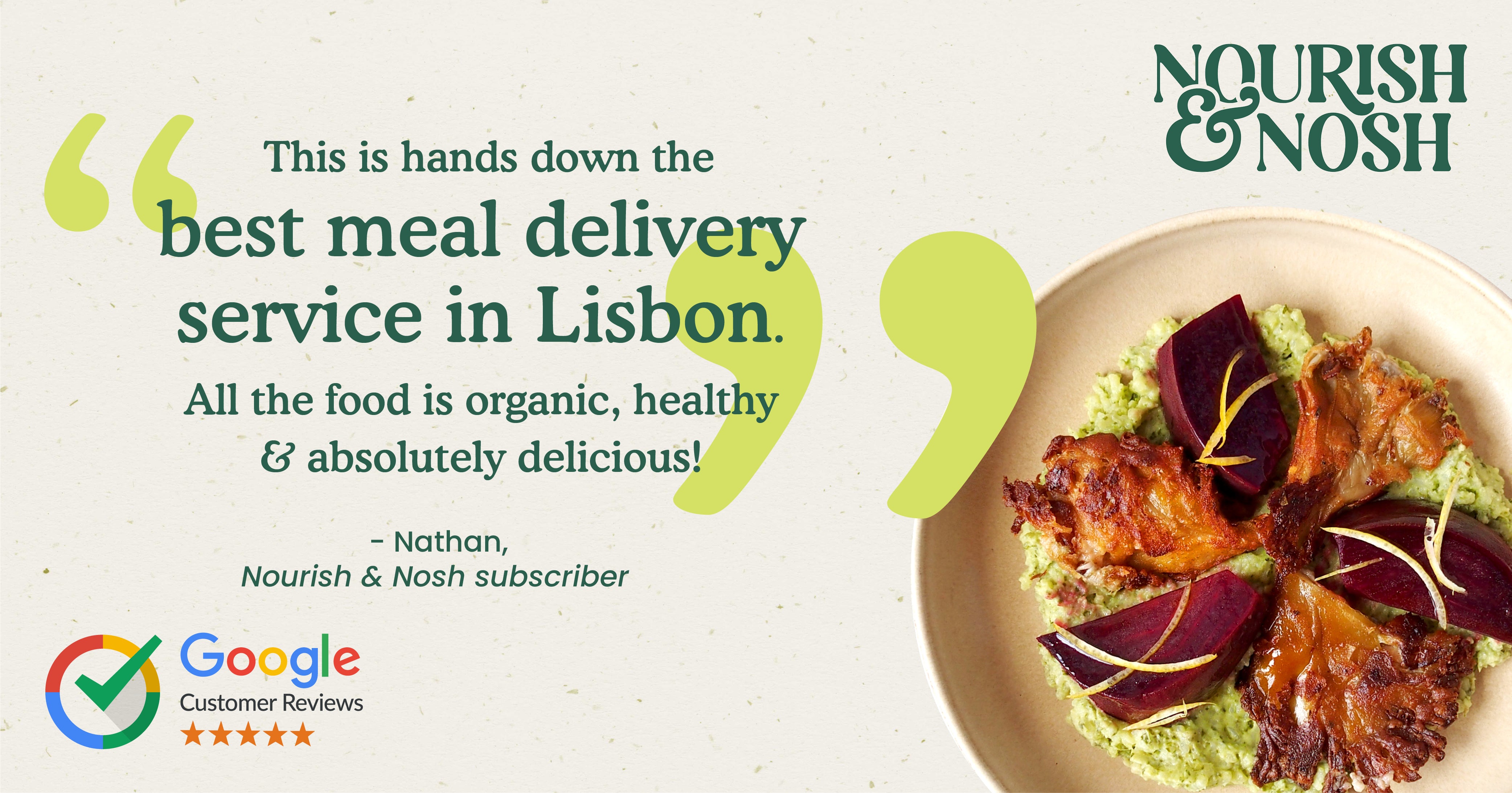 Organic Food Delivery: Vegan, Gluten-Free & Flexitarian
– Nourish & Nosh