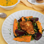 Flexi Fusion Contains Vegan Starter, Meat, Fish, Vegetarian and/or Vegan Main and optionally Desserts