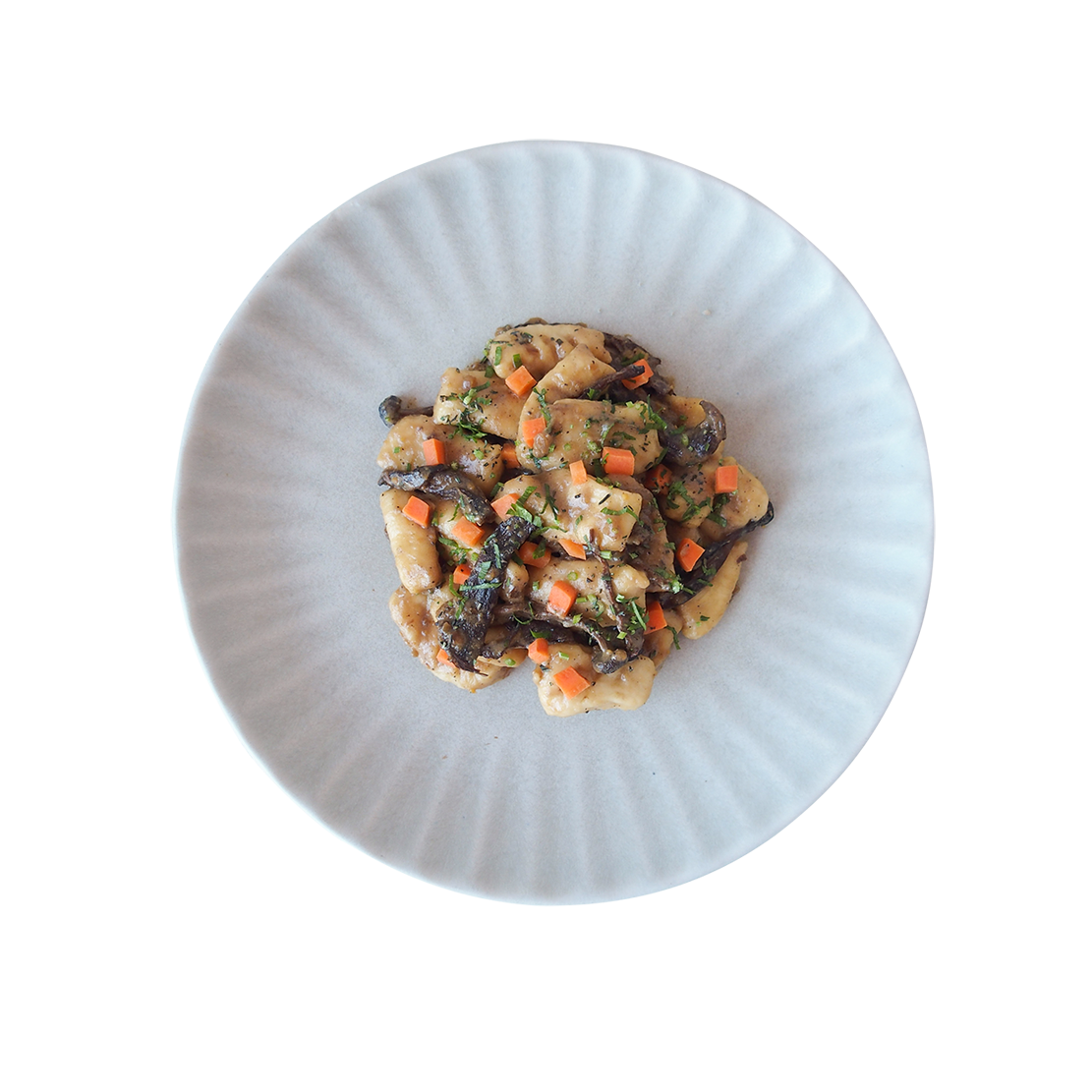 Gnocchi with Mushroom & Cheese Ragout