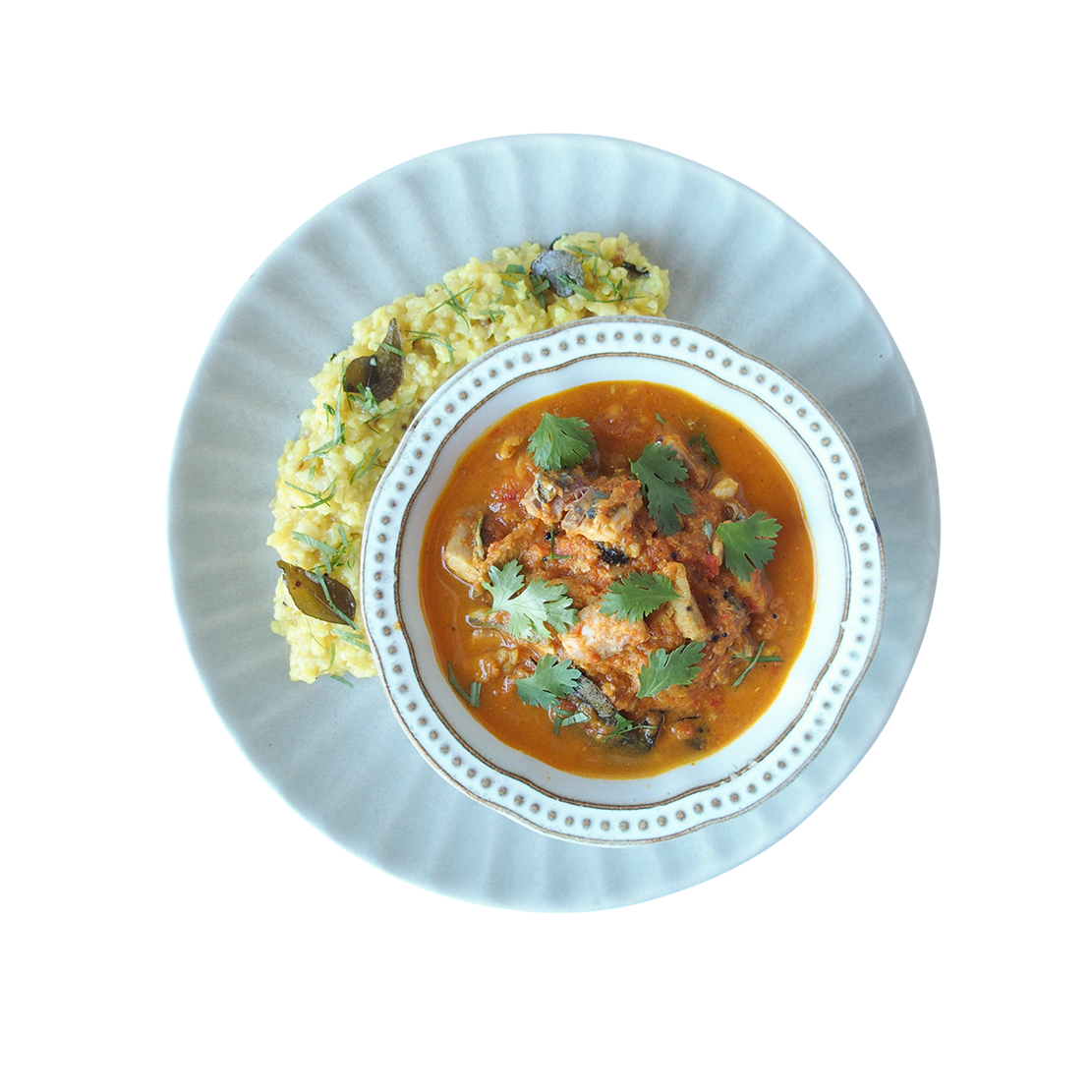 Malabar Fish Curry & Lemon Rice
