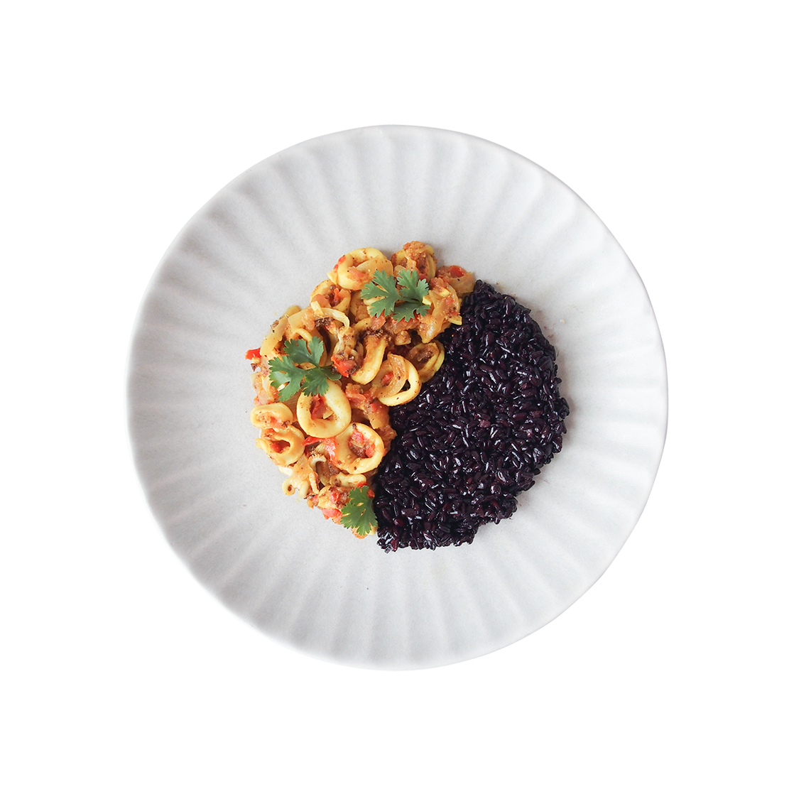 Cuttlefish Tomato Masala & Black Rice