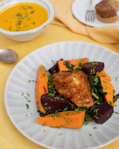 Flexi Fusion Contains Vegan Starter, Meat, Fish, Vegetarian and/or Vegan Main and optionally Desserts