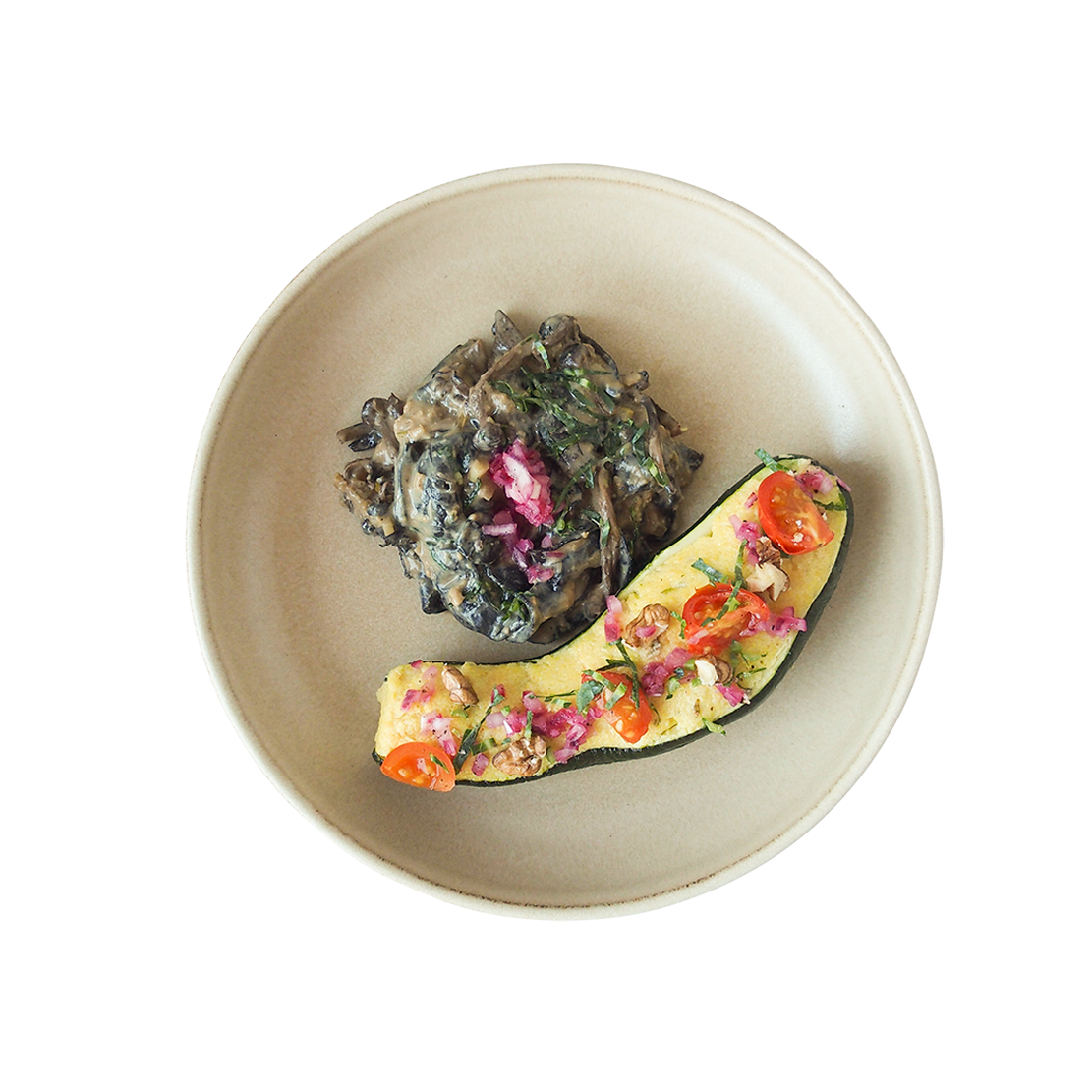 Baked Polenta with Veggie Ragout
