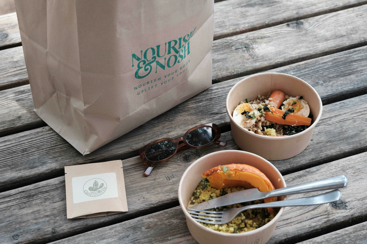 Nourish & Nosh with Alívio tea sachet